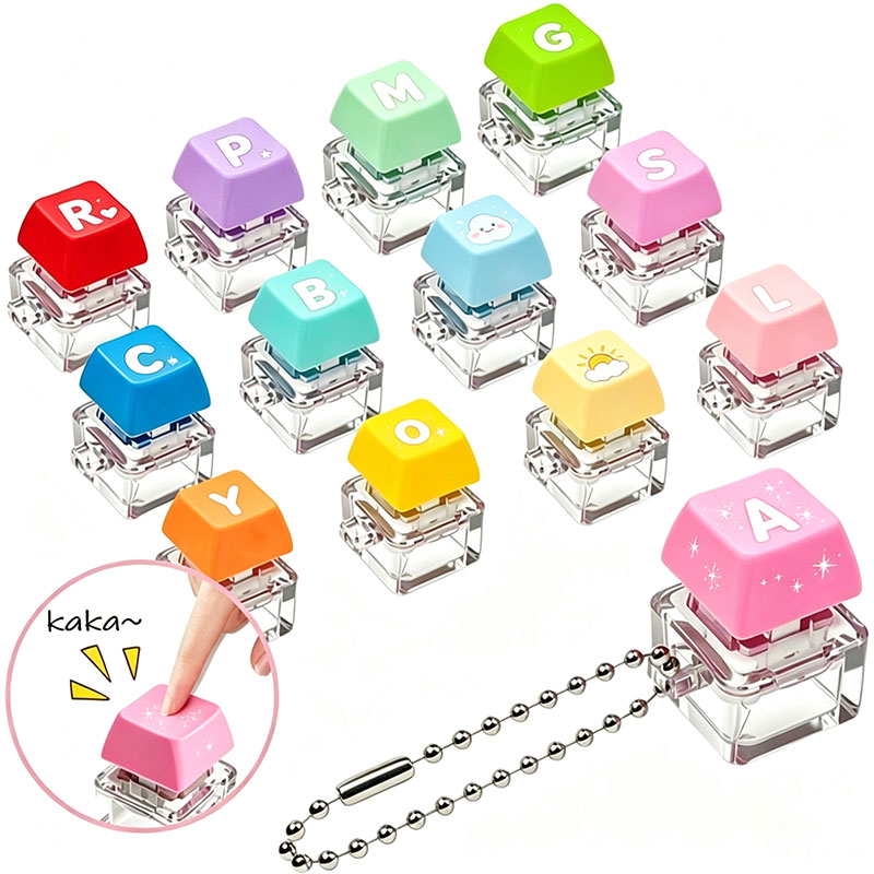 Fidget Cube Original - Personalisierter, individuell gestalteter, einfarbiger Knopf-Fidget-Clicker zur