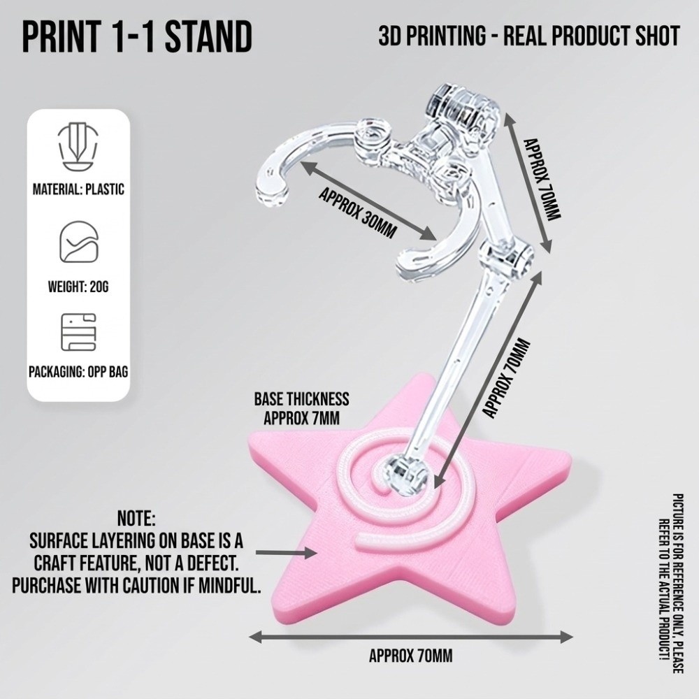 3D-gedruckter Sternfuß für BJD – Action Figure Stand Bewertung und Preis